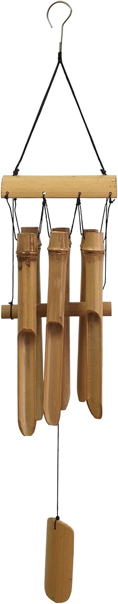 23-Inch Handmade Bamboo Wind Chime – Natural Wooden Tube Chime for Garden, Porch, Balcony & Indoor Zen Décor