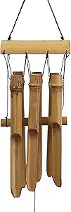 23-Inch Handmade Bamboo Wind Chime – Natural Wooden Tube Chime for Garden, Porch, Balcony & Indoor Zen Décor